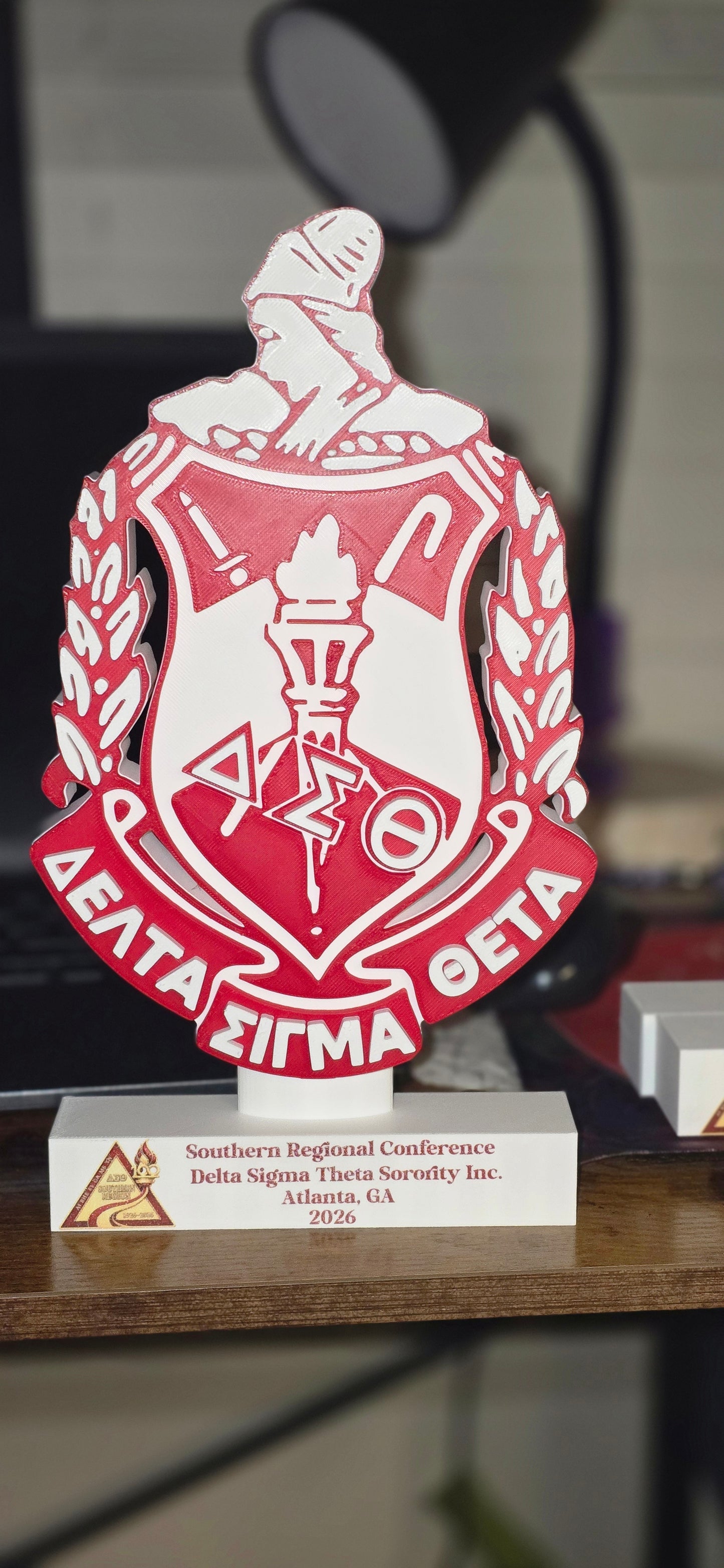 DST Shield Desk Sign Paraphernalia