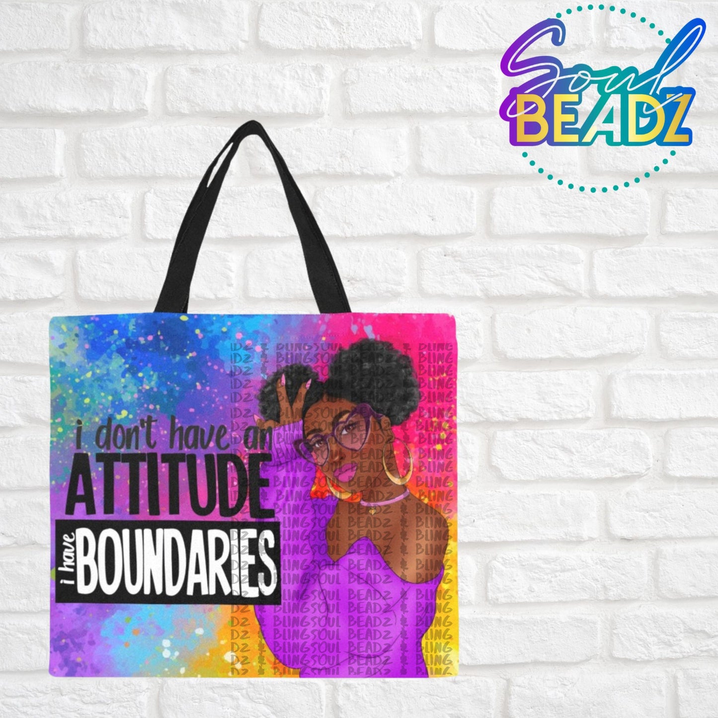 No Attitude Canvas Tote Bag