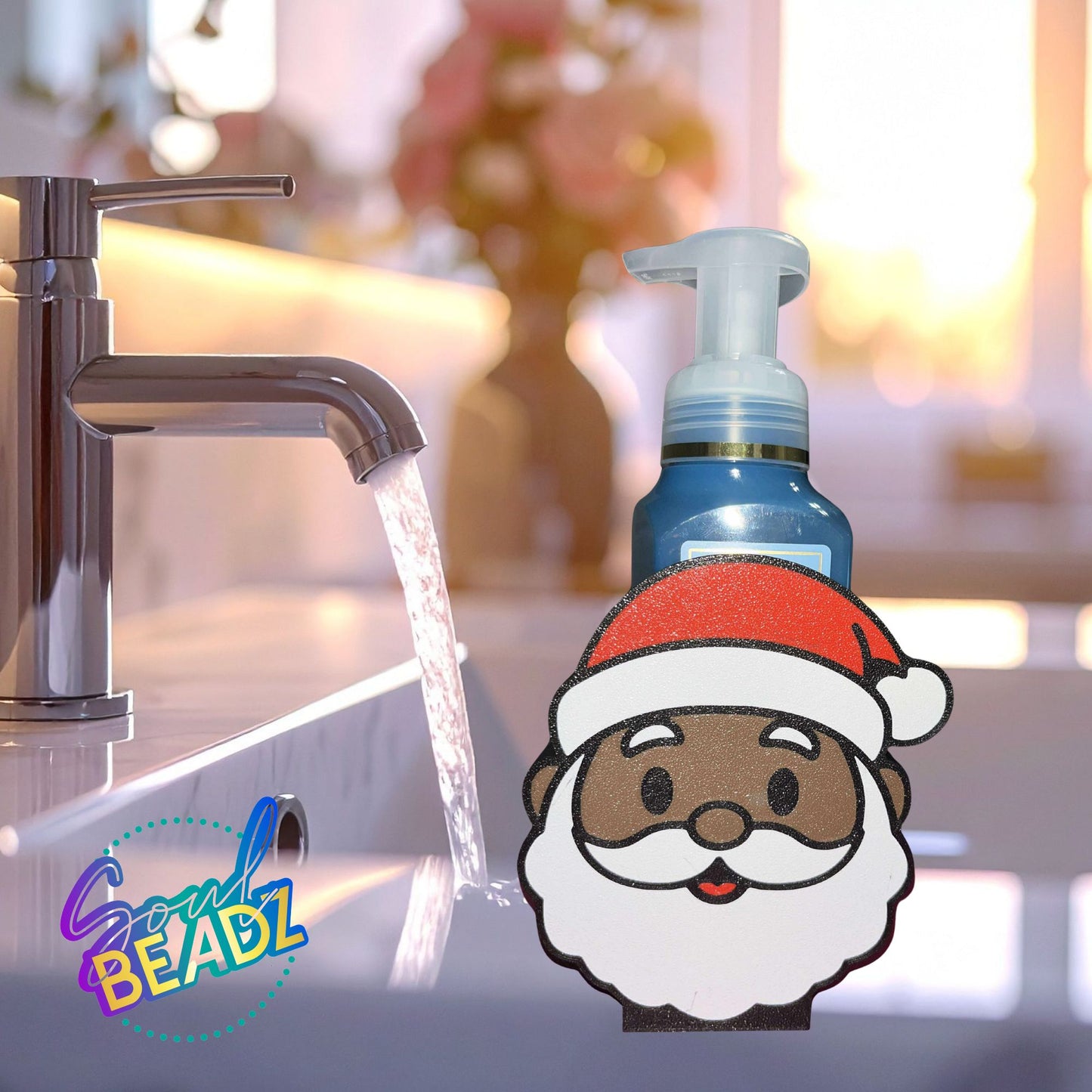 Black Santa Soap Dispenser