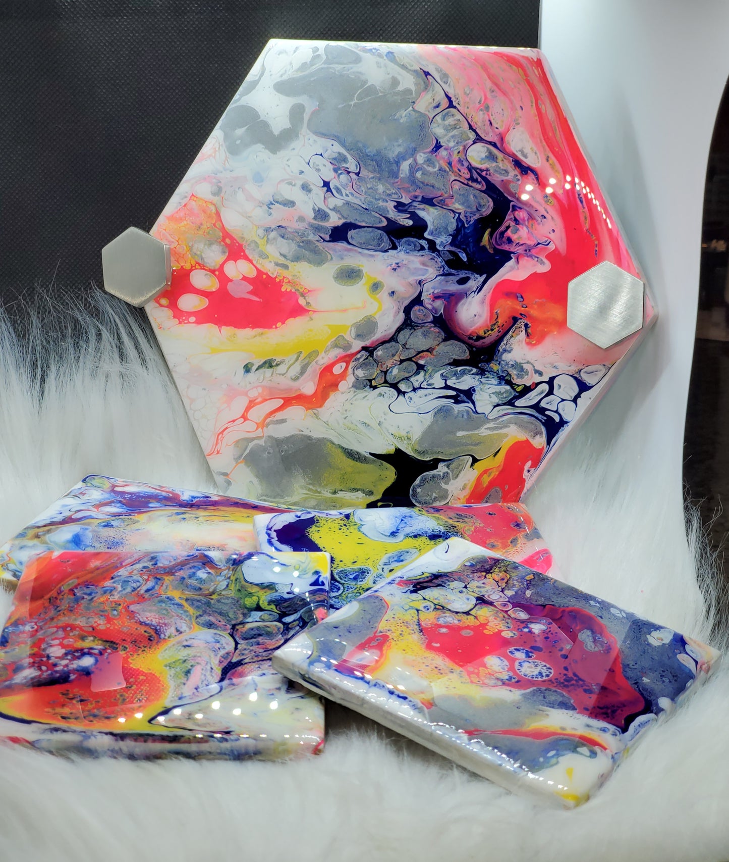 Island Splash Tray (with 4 coaster)