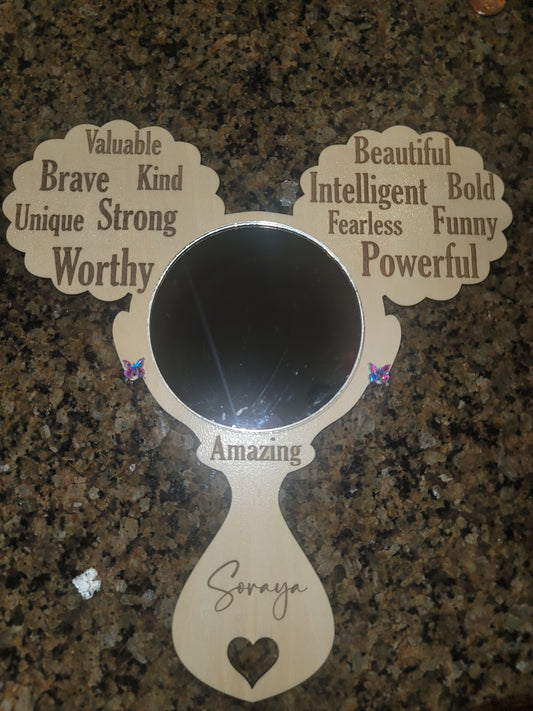 Affirmation Hand Mirror