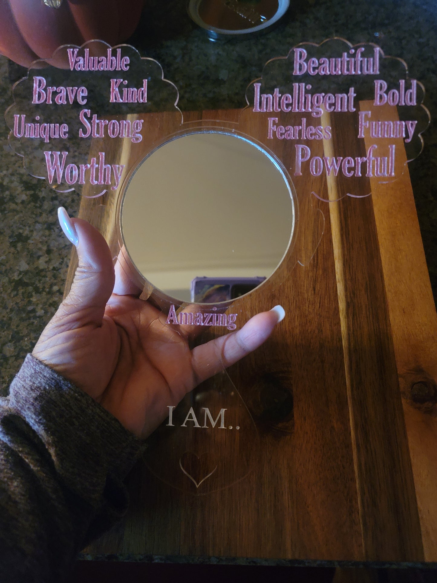 Affirmation Hand Mirror