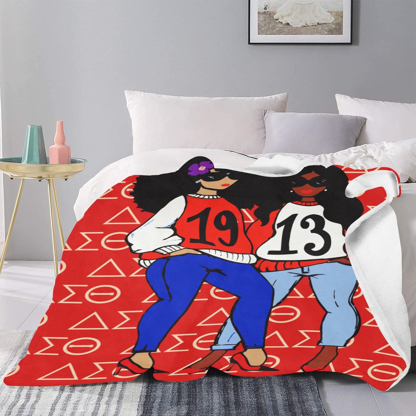 DST Friends Sherpa Fleece Blanket