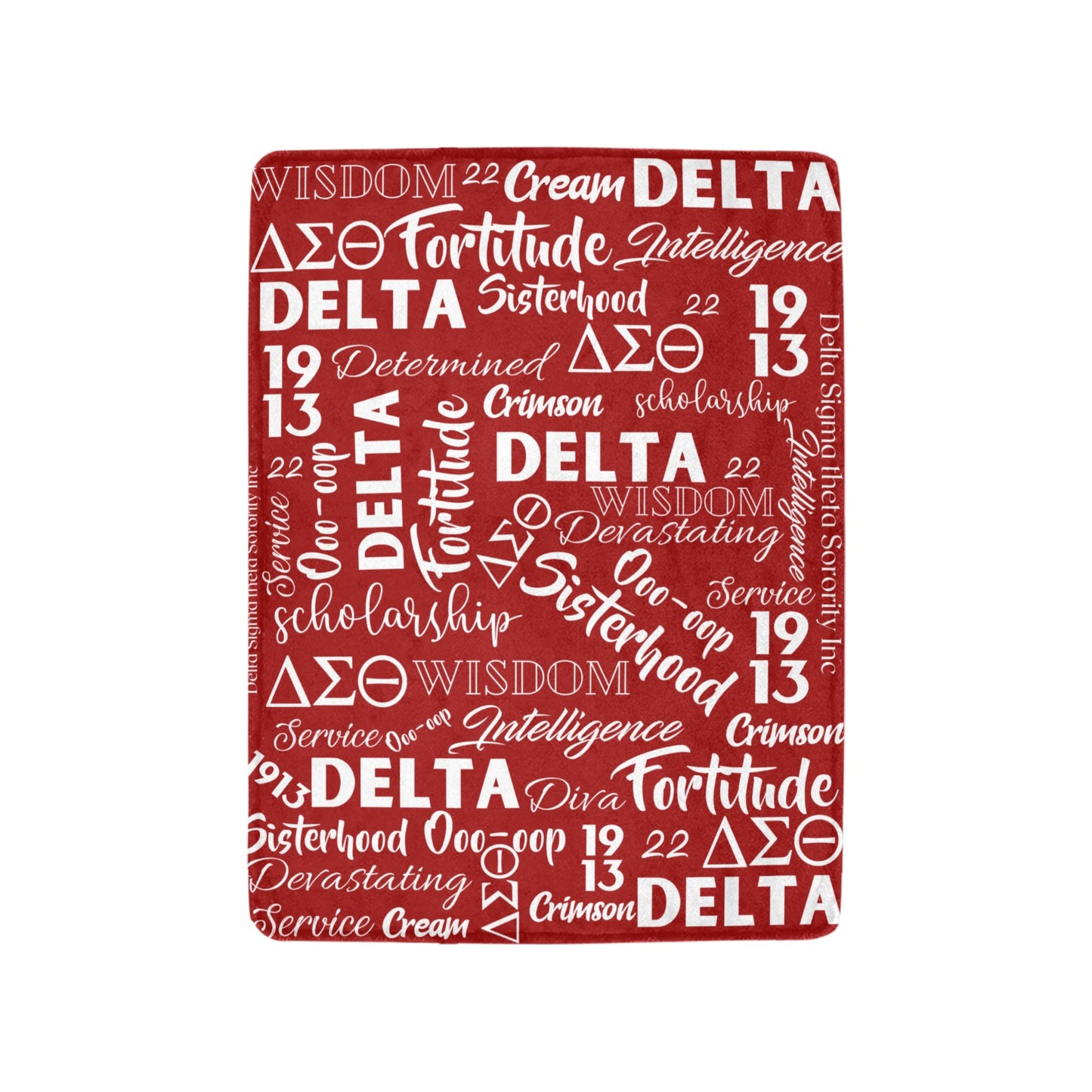 DST Words Ultra-Soft Micro Fleece Blanket