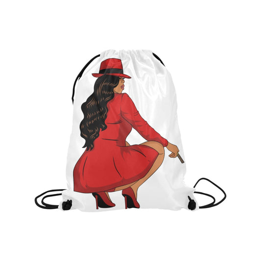 The Cigar Lady Drawstring Bag