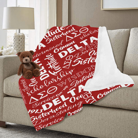 DST Words Ultra-Soft Micro Fleece Blanket