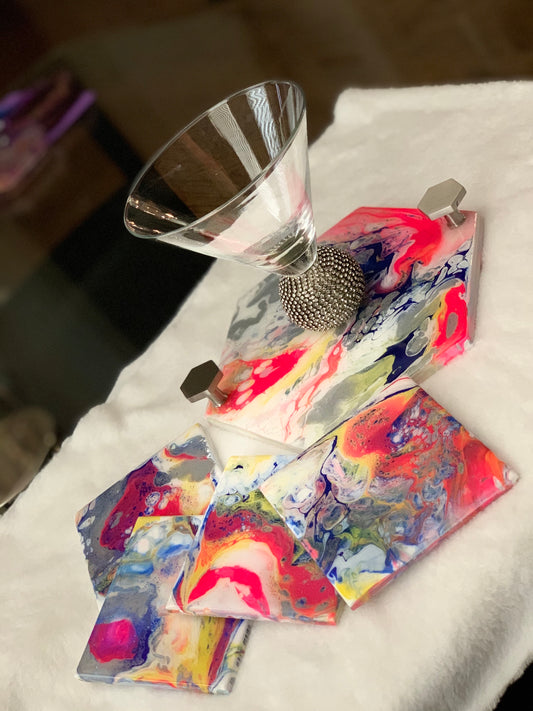 Island Splash Tray (with 4 coaster)