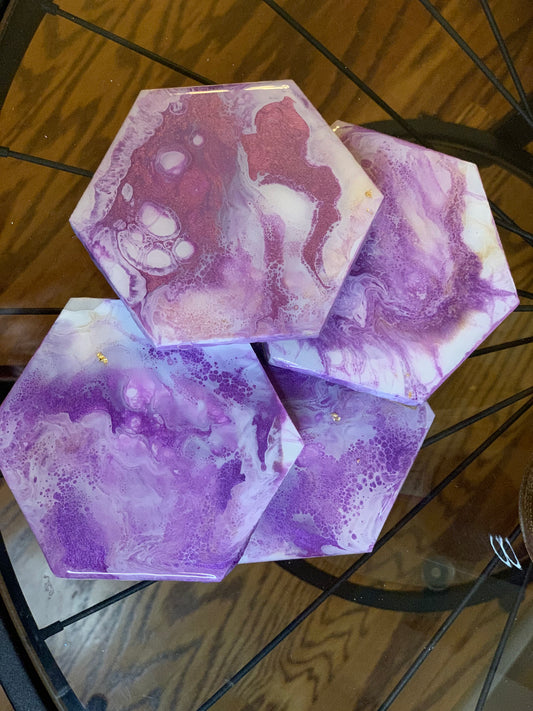 Octagon Ceramic Coasters (set of 4)