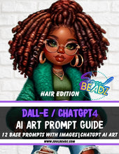 Load image into Gallery viewer, ChatGPT4 and DALL-E3 AI Art Prompt Guide- Hair Edition