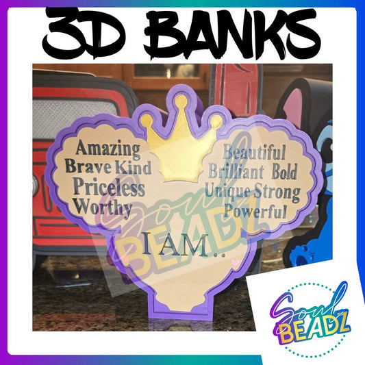Girls Affirmation 3D Bank