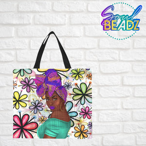 Beautiful Queen Flower Canvas Tote Bag