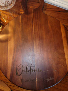 Custom Laser-Engraved Wood Cutting Board