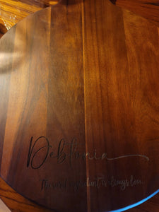 Custom Laser-Engraved Wood Cutting Board