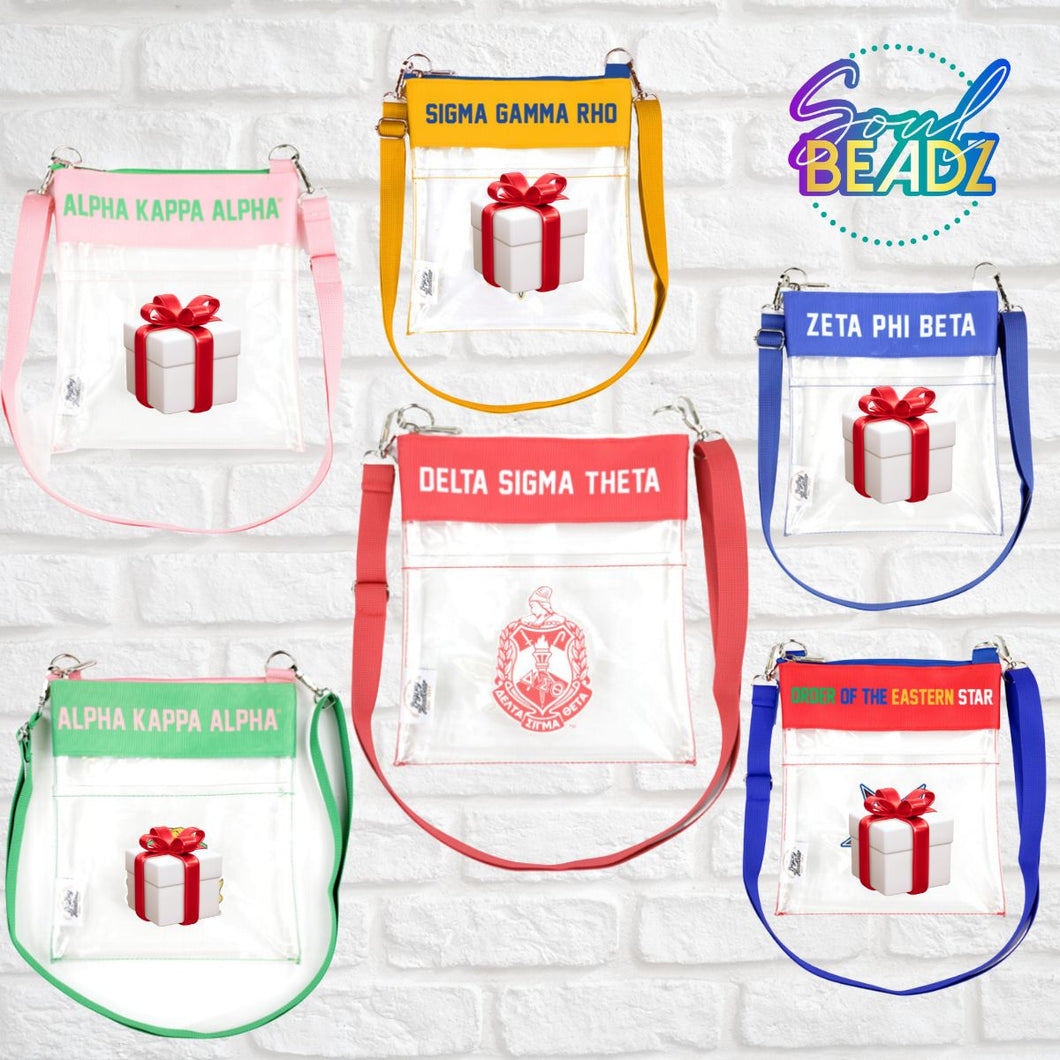 Sorority Clear Crossbody Bag