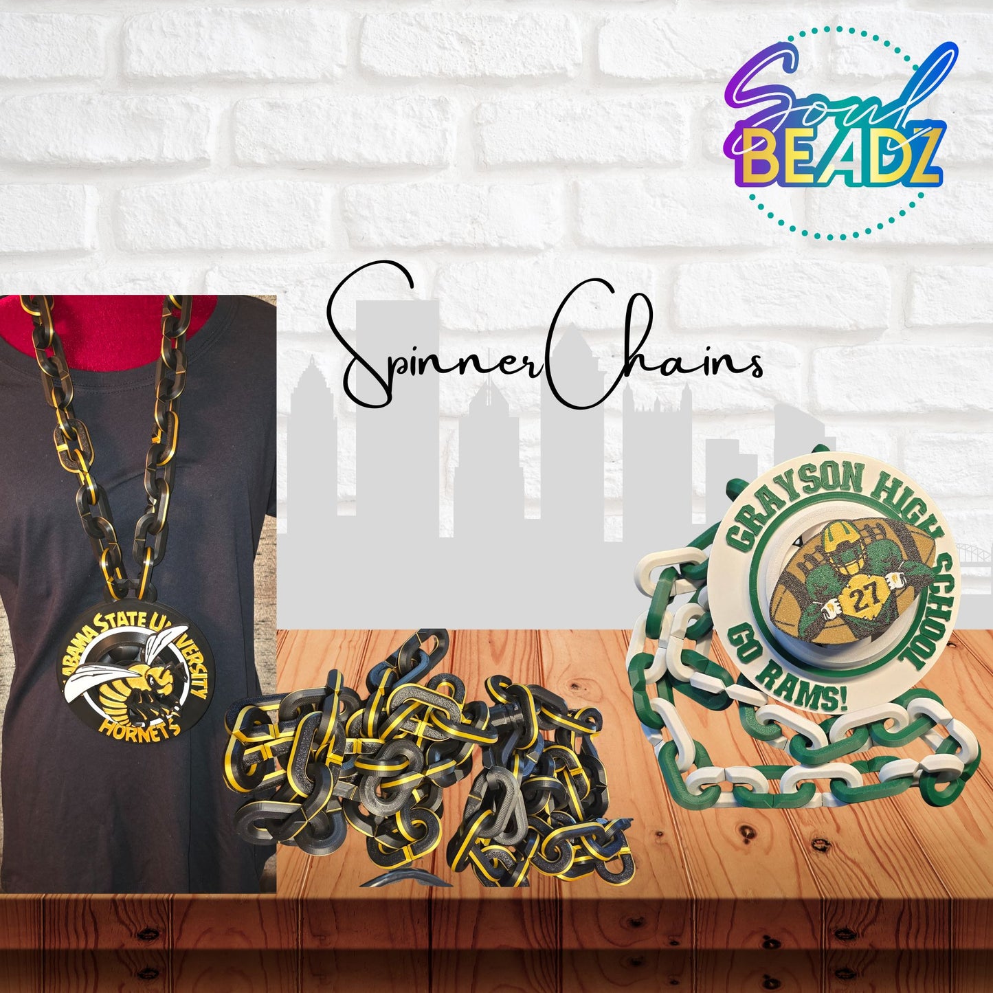 Custom 3D Spinner Hype Chains