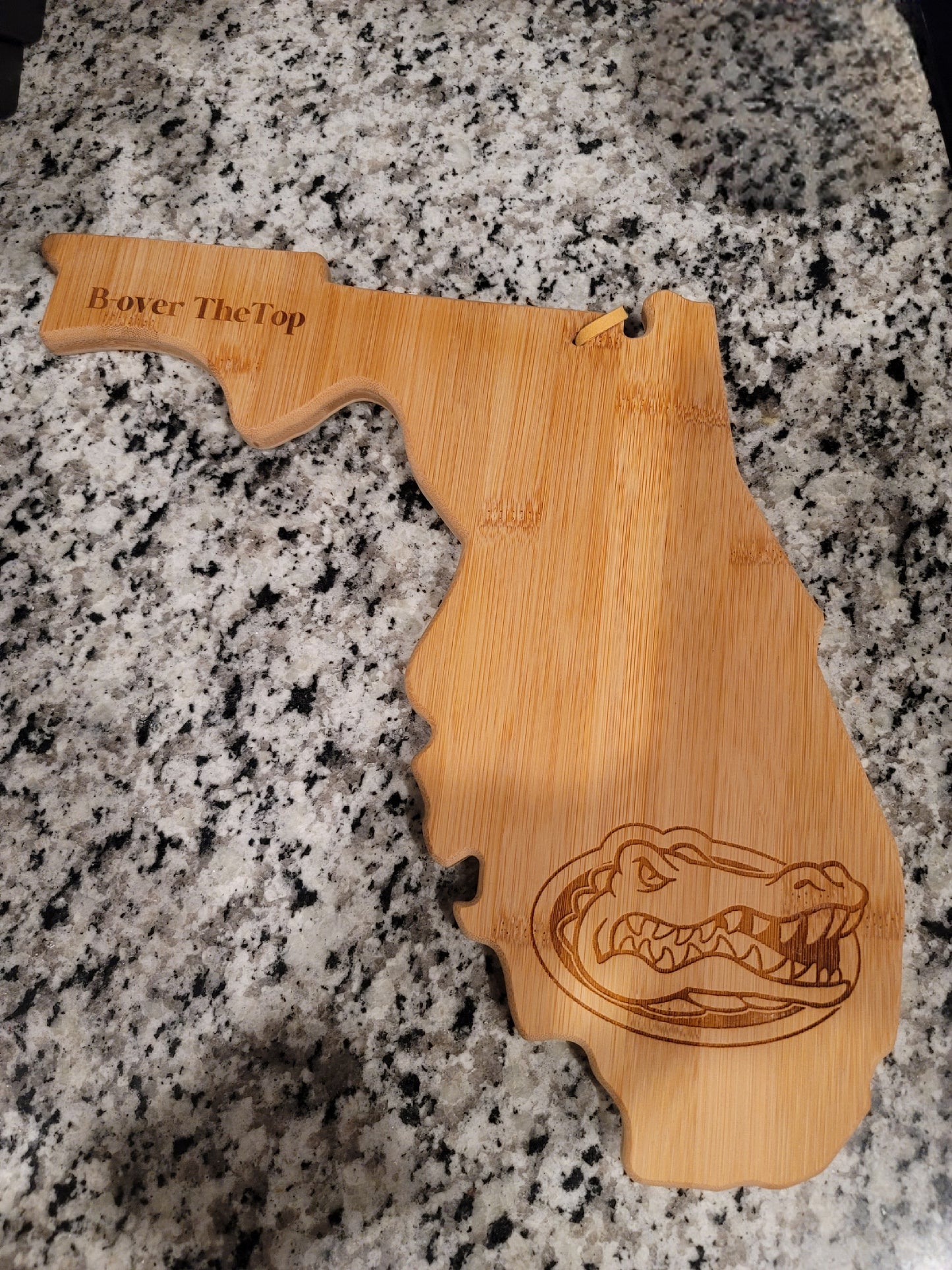 Custom Laser-Engraved Wood Cutting Board