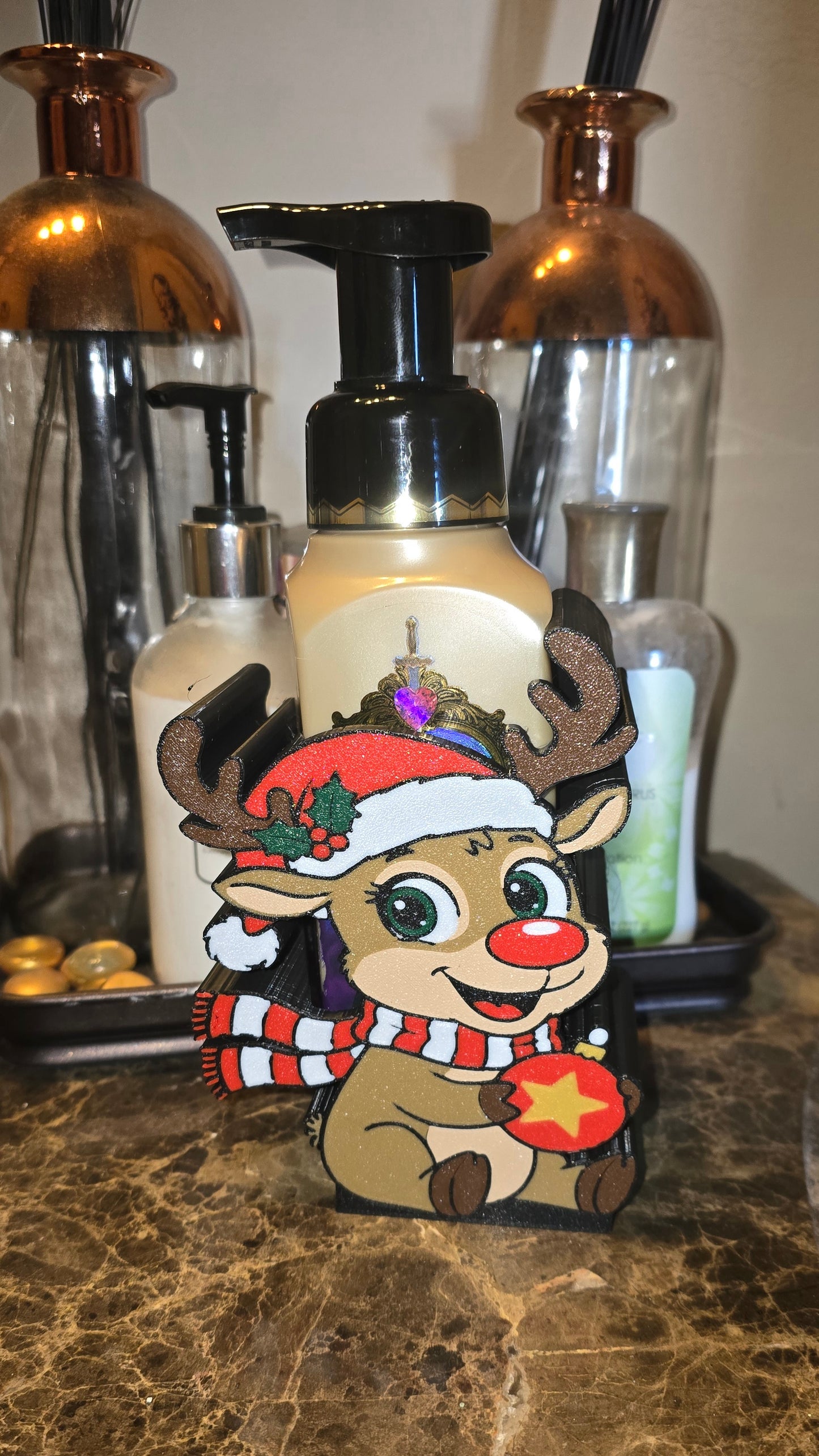 Reindeer Christmas Soap Dispenser