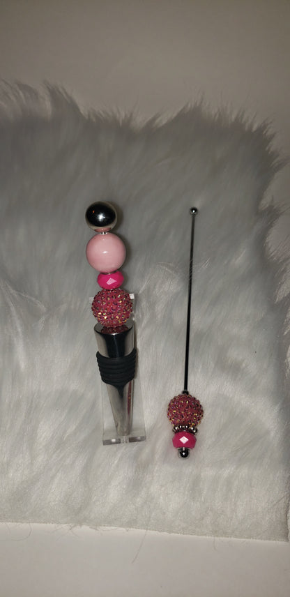 Drink Pink Wine Stopper