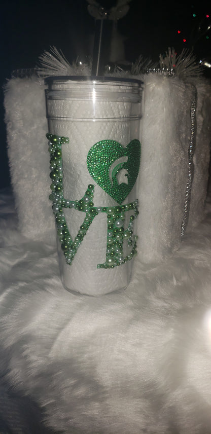 Sports Inspired Bling Tumbler