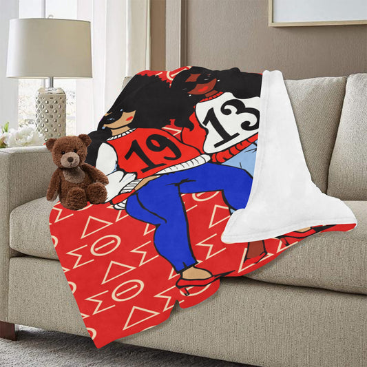 DST Friends Sherpa Fleece Blanket