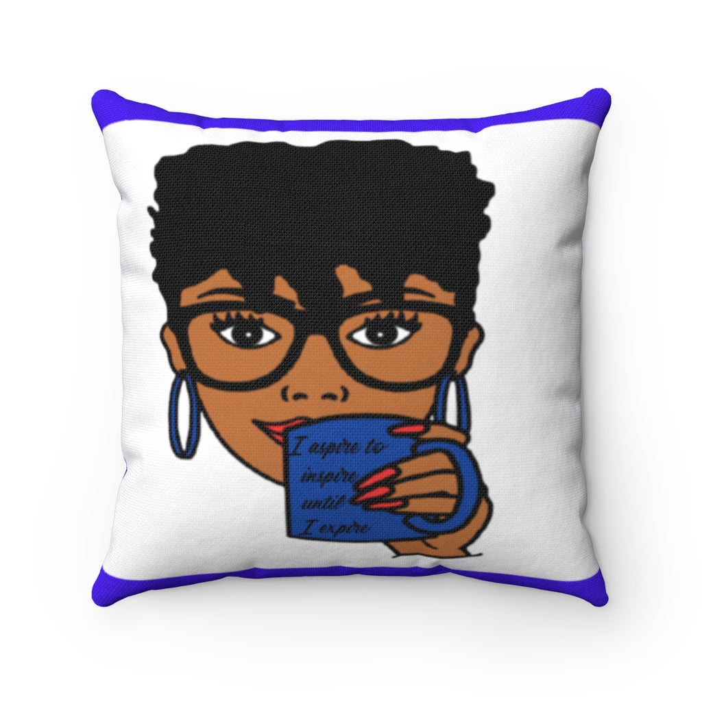 Avah Inspire Blue Pillow