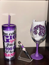 Load image into Gallery viewer, Cute &amp; Sassy Wine Glass
