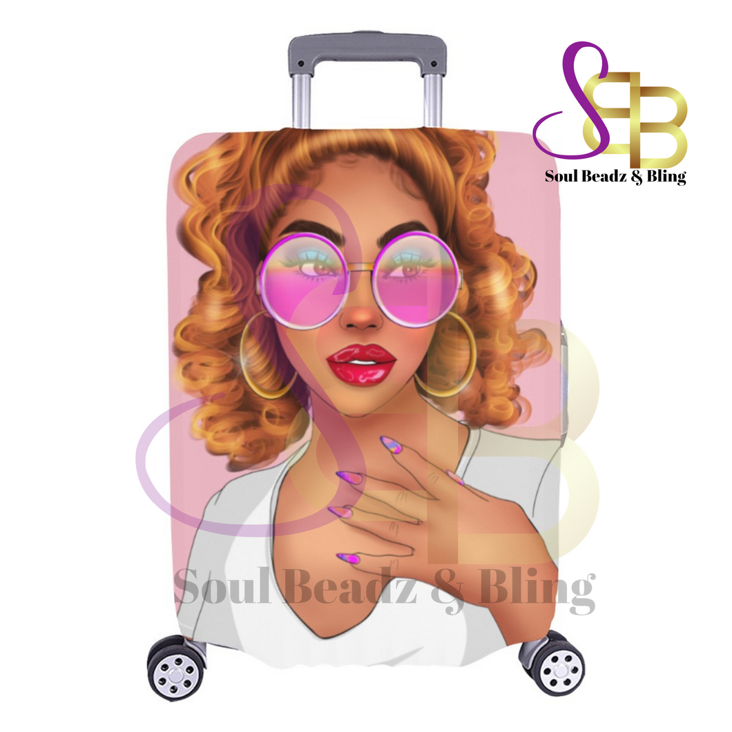 Travel DivaPink Luggage Cover