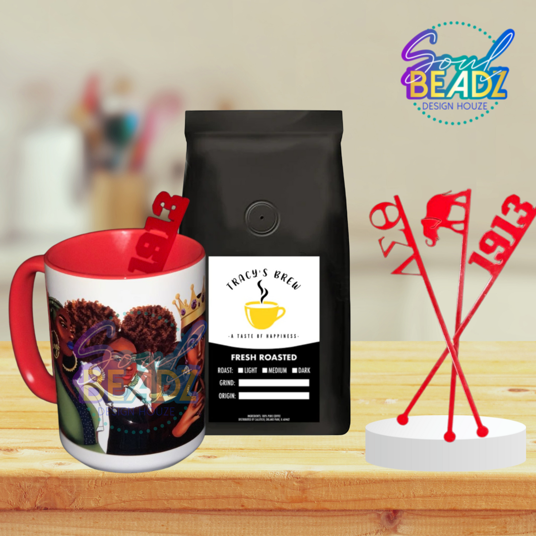 DST Coffee/Drink Stirrer RED - SET of 5